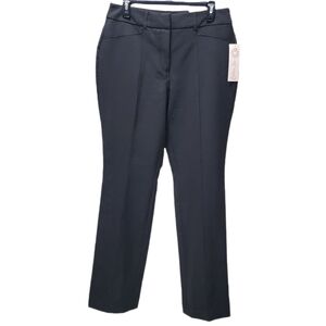 Bettina Star Women's High Bootcut Dress Pants Front Seam Belt Loops Black 8